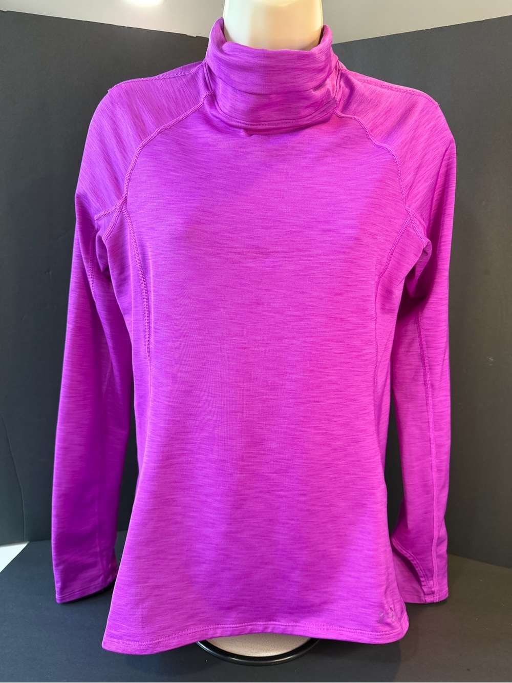 Under Armour Women's Magenta Long-Sleeve Turtleneck Top